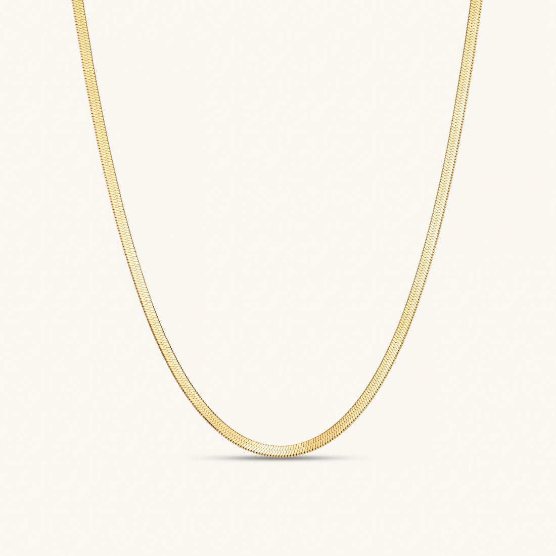 Fine Herringbone Chain In Gold