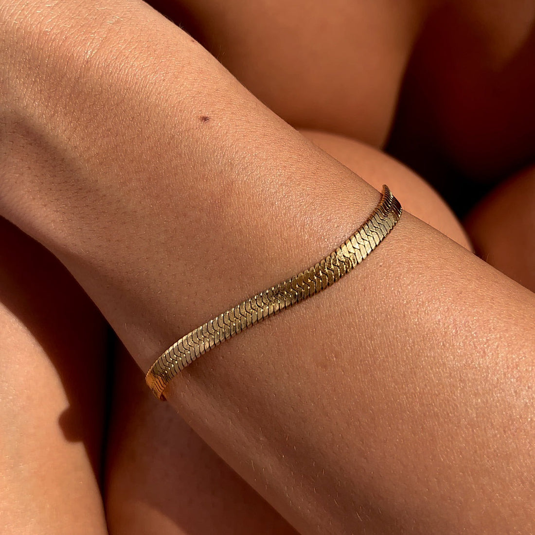 Herringbone Bracelet Gold