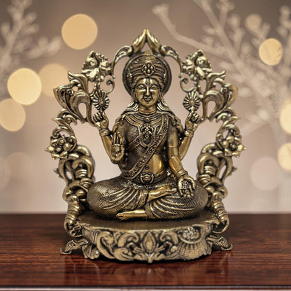 Mahalakshmi — Brass Lakshmi with Ornate Frame