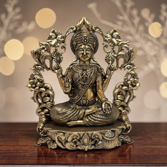 Mahalakshmi — Brass Lakshmi with Ornate Frame