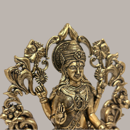 Mahalakshmi — Brass Lakshmi with Ornate Frame