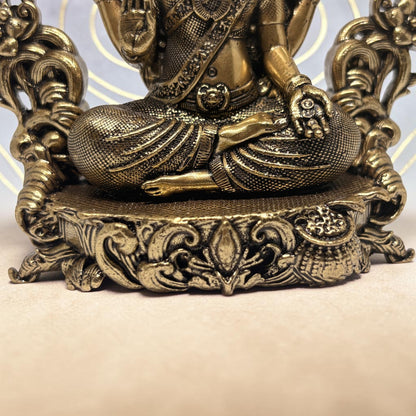 Mahalakshmi — Brass Lakshmi with Ornate Frame
