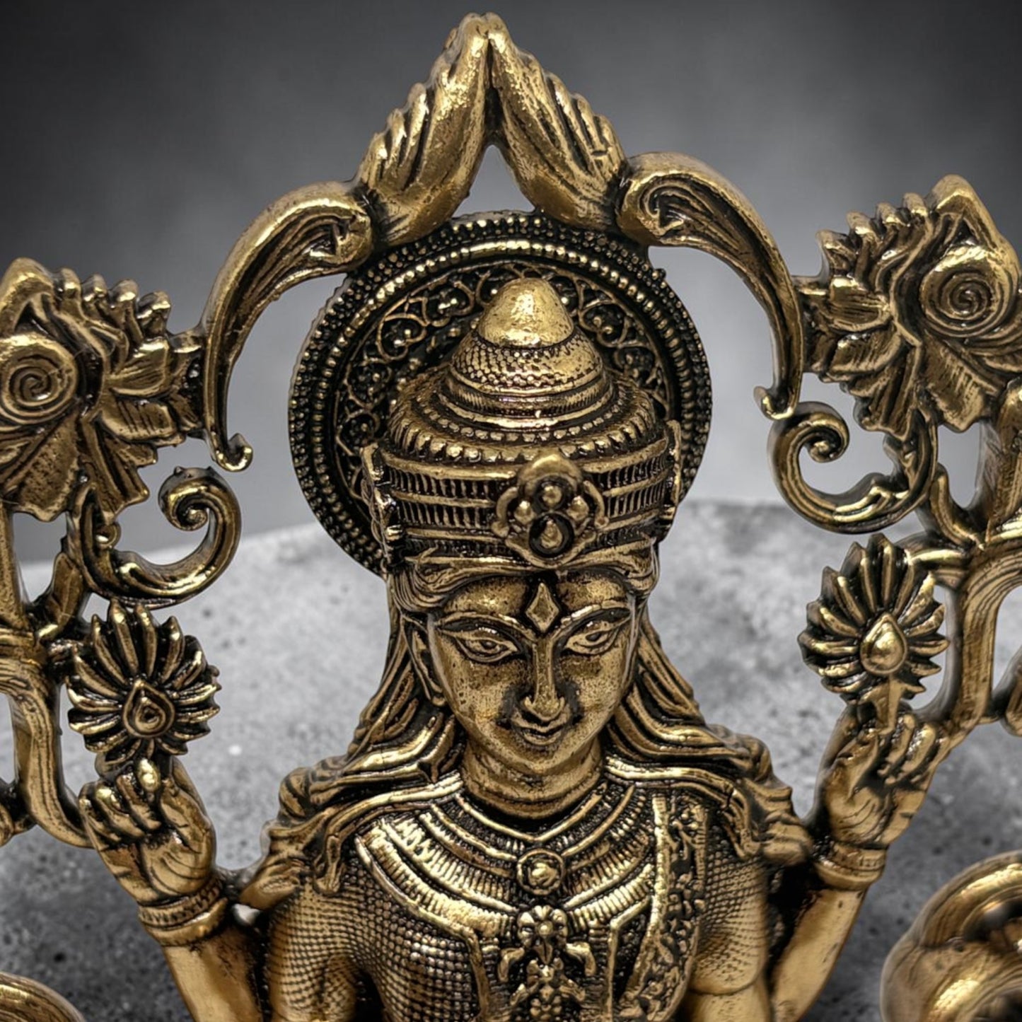 Mahalakshmi — Brass Lakshmi with Ornate Frame
