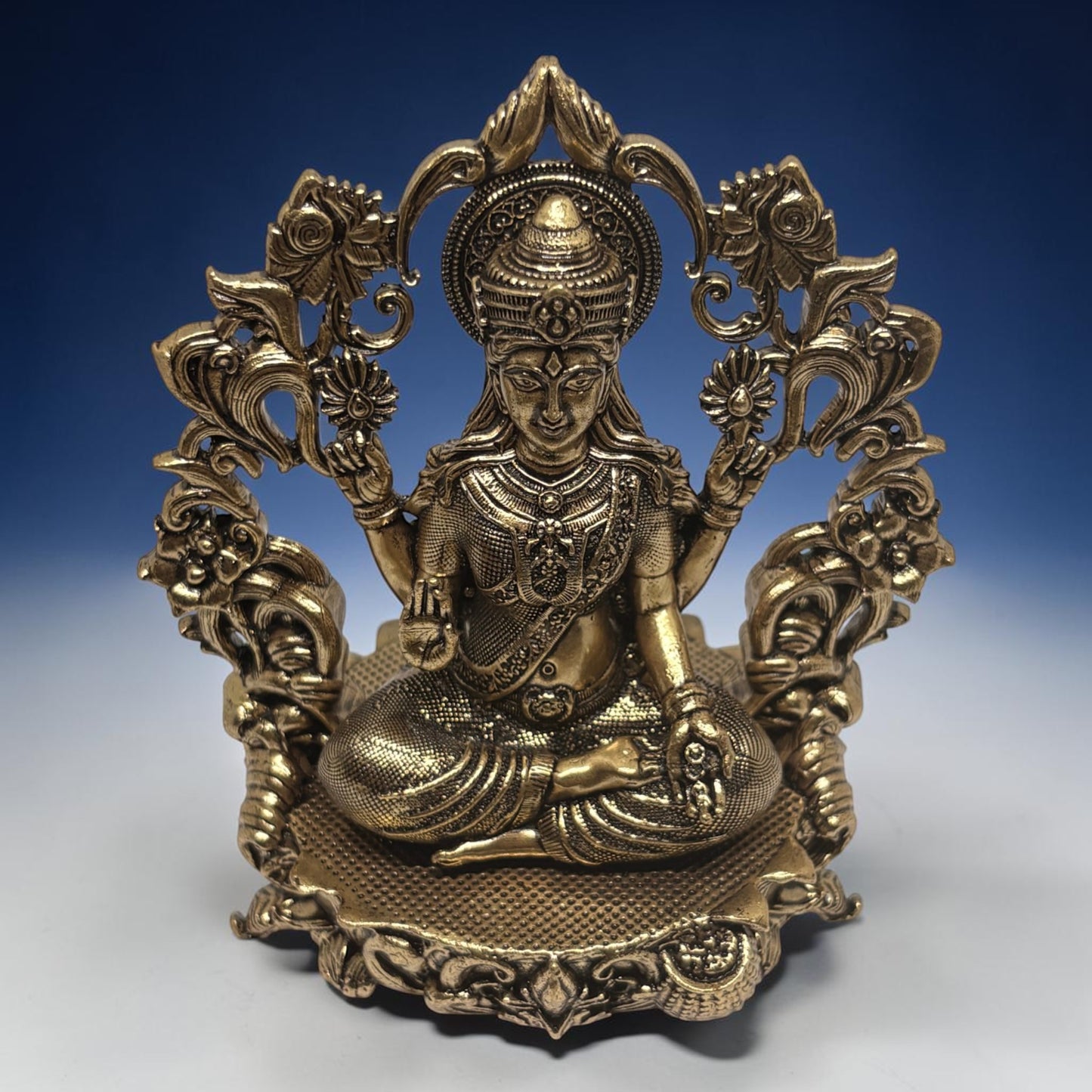 Mahalakshmi — Brass Lakshmi with Ornate Frame