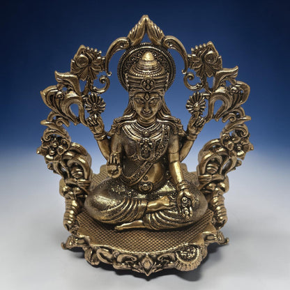 Mahalakshmi — Brass Lakshmi with Ornate Frame