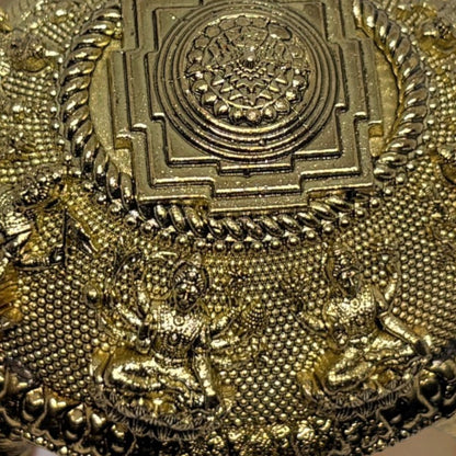 Kurma Shri — Brass Tortoise with Lakshmi & Sri Yantra