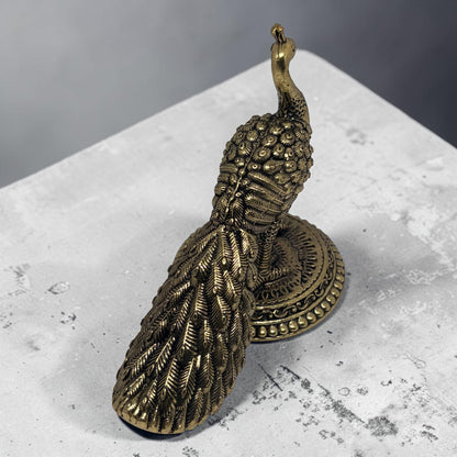 Mayura — Brass Peacock