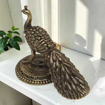 Mayura — Brass Peacock