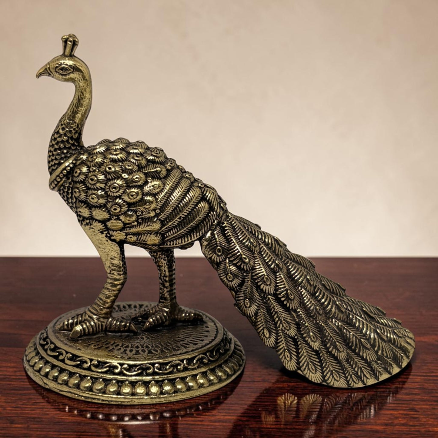 Mayura — Brass Peacock