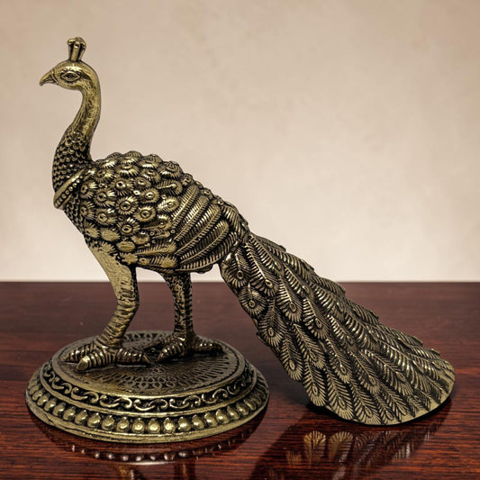 Mayura — Brass Peacock
