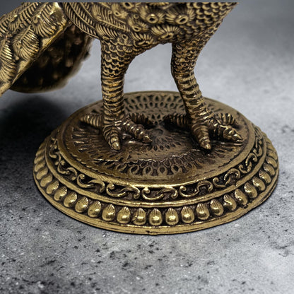 Mayura — Brass Peacock