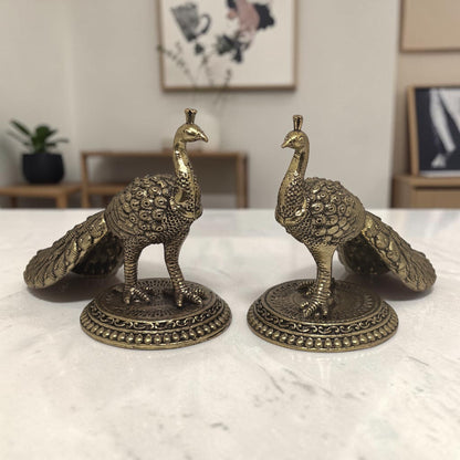 Mayura — Brass Peacock