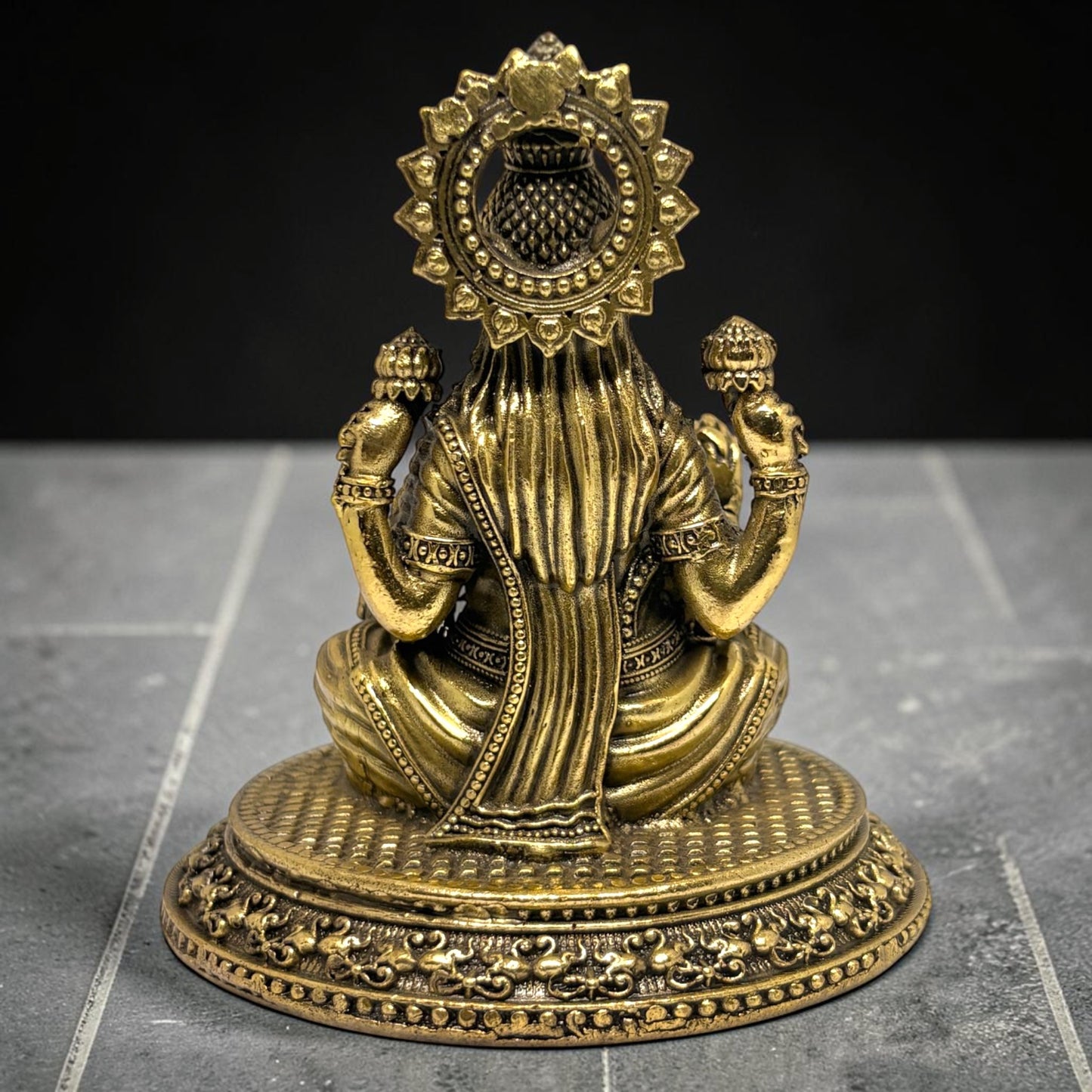 Shri — Brass Lakshmi, Seated Form