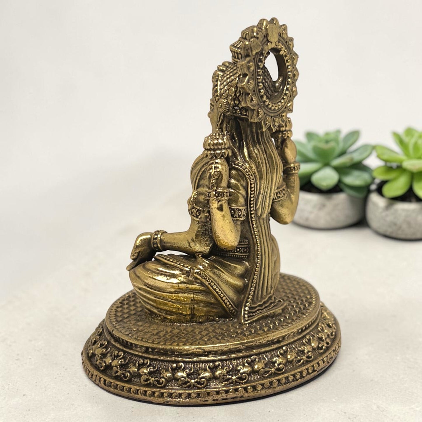 Shri — Brass Lakshmi, Seated Form