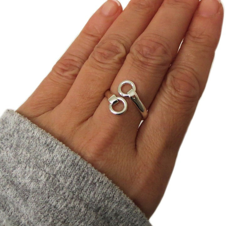 Horsebit Snaffle 925 Sterling Silver Ring