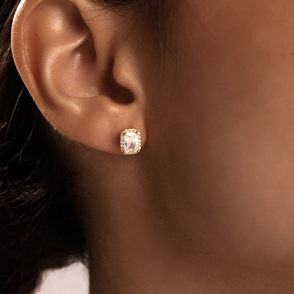 Radiance Stud Earrings Gold 1