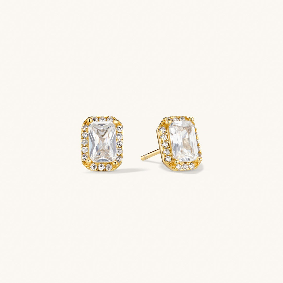 Radiance Stud Earrings Gold 2