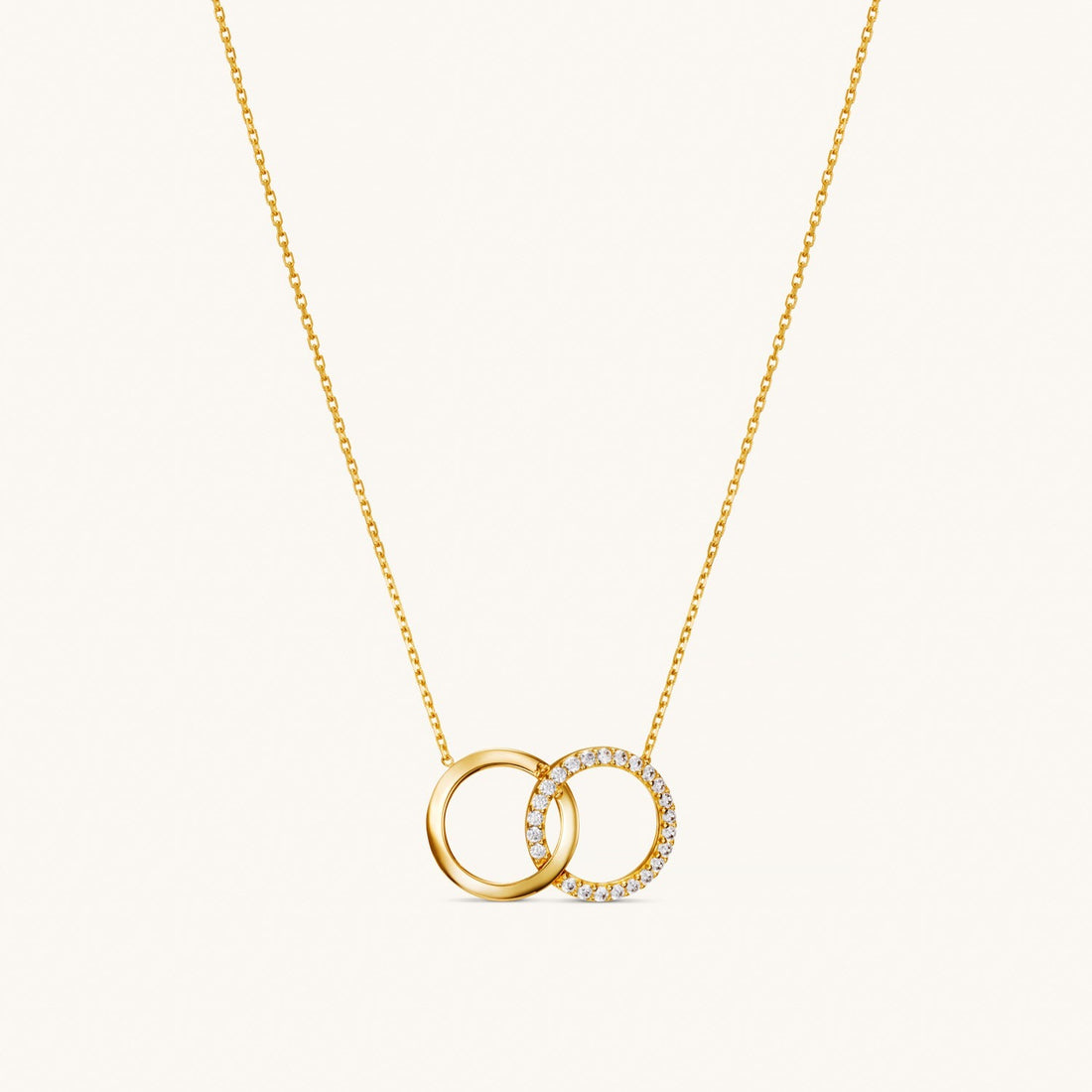 Solid Gold Eternity Necklace