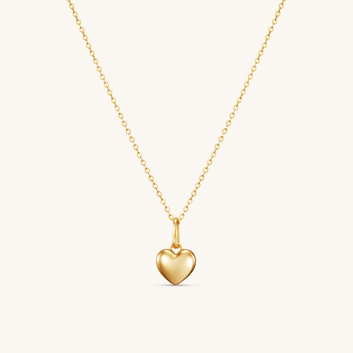 Solid Gold Heart Necklace