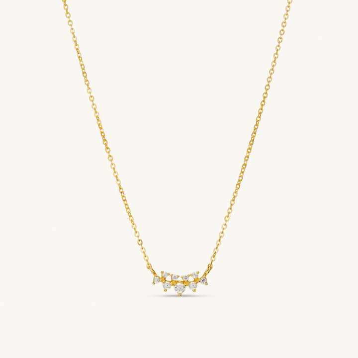 Solid Gold Marquise Necklace