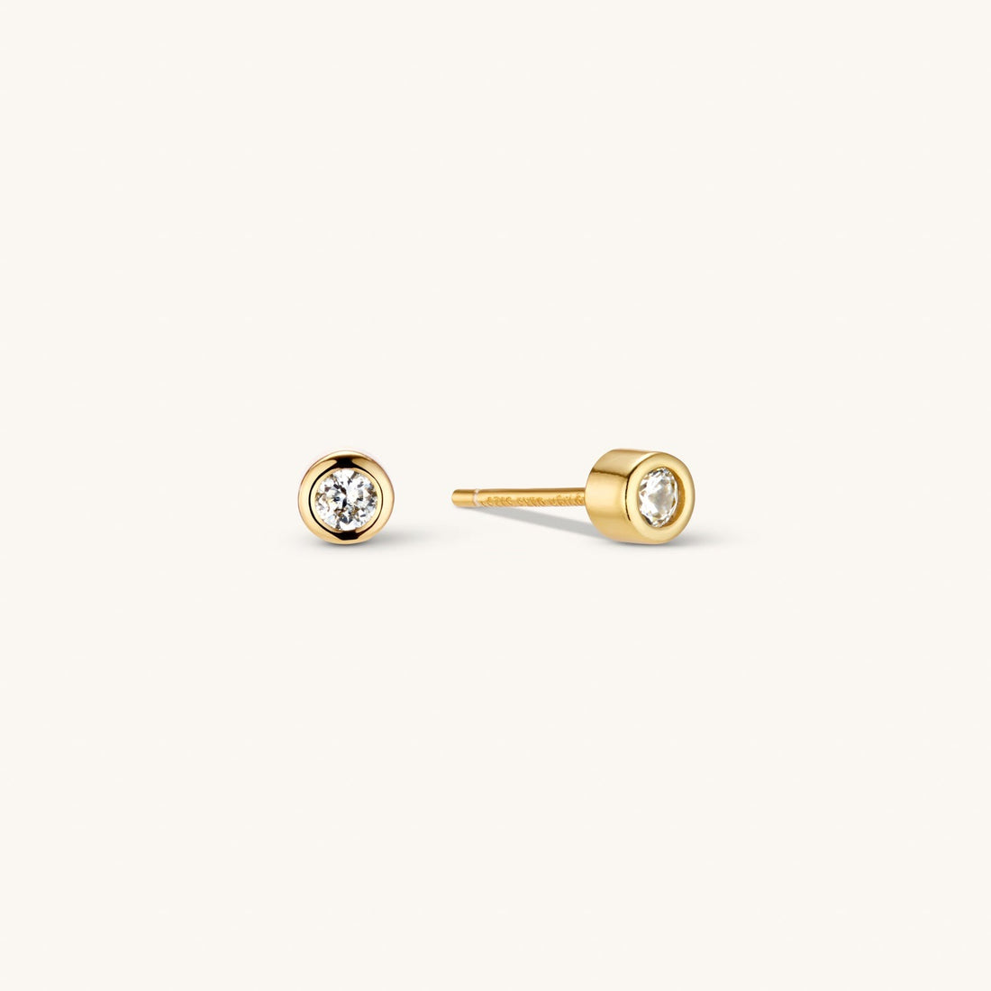 Sphere Pave Studs In Gold