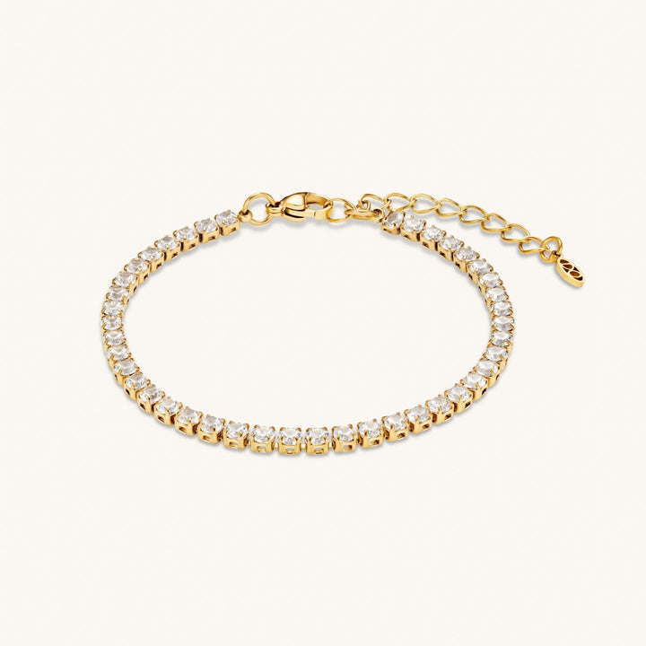 Tennis Chain Bracelet in Gold
