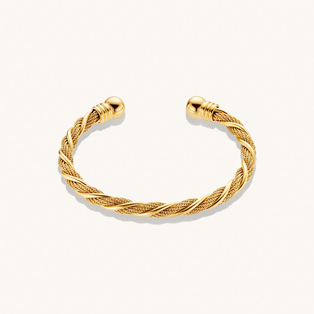 Woven Cuff Bracelet Gold