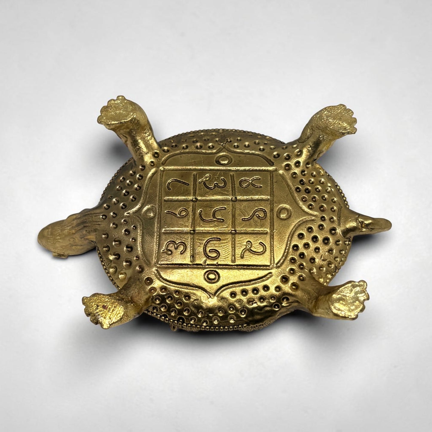 Kurma Shri — Brass Tortoise with Lakshmi & Sri Yantra
